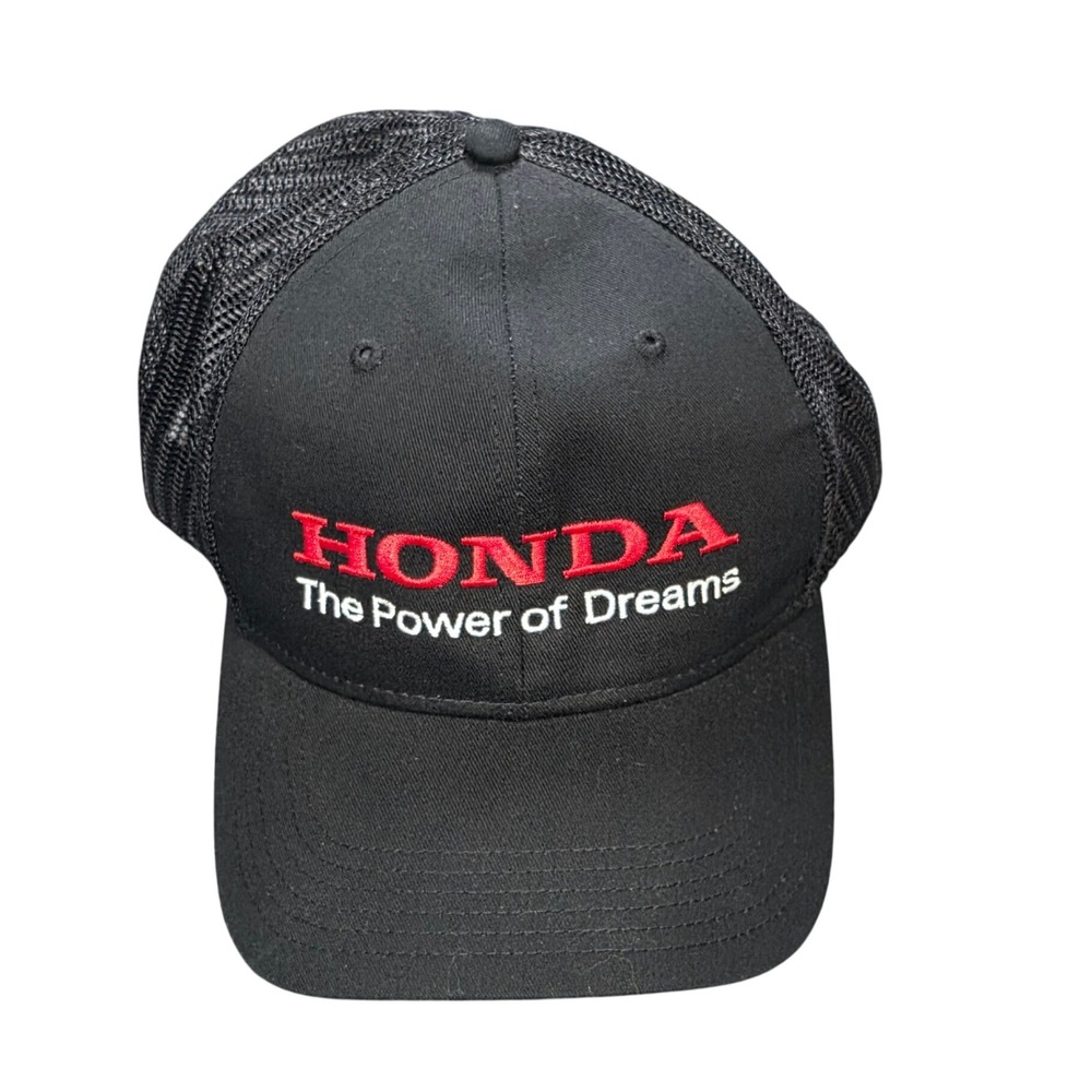 Honda The Power of Dreams Trucker Hat Men's OS Black Snapback Cap Otto 30-660